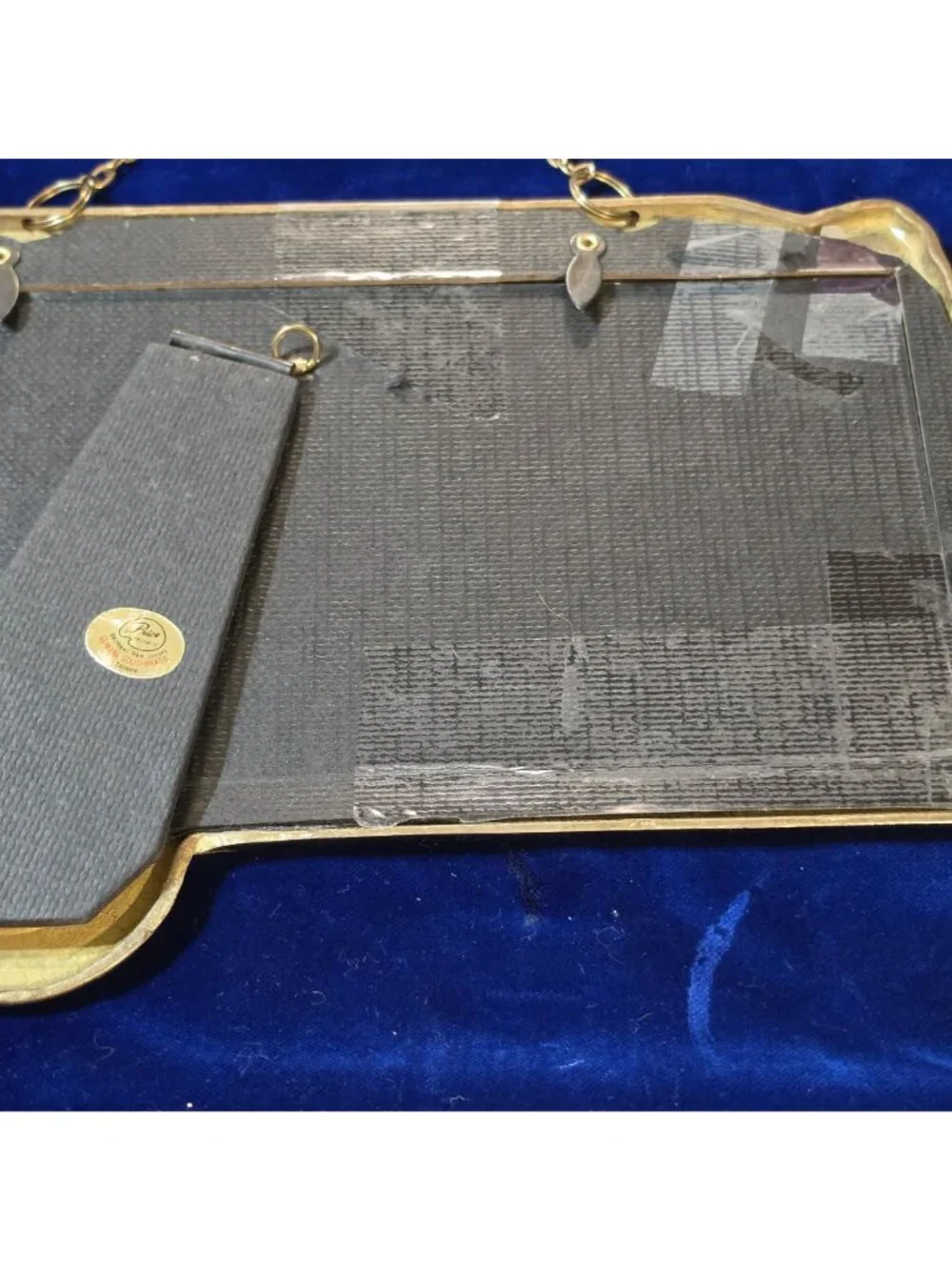Vtg 1980s Price Products Solid Brass School Bus Picture Frame K-12 School Days